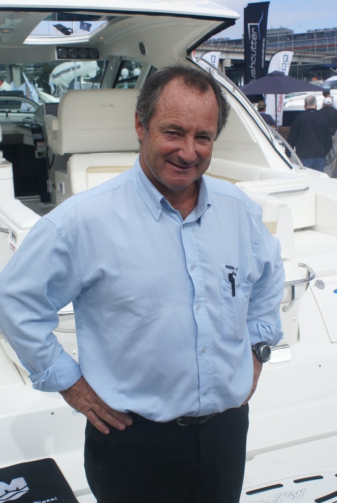 Matthew Short, brother of the late Andrew and one of the ’strong family support’ that has helped Kylie through the tough times. Matt, who operates his own successful freight forwarding business, was at the Sydney International Boat Show working, naturally, on the Andrew Short Marine stand.  © Bob Wonders